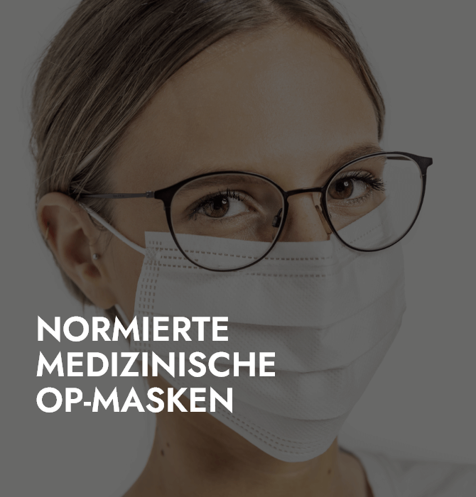 Normierte Medizinische OP-MaskenWinter Masken Vorschaubild Farbe Weiß Frau Brille